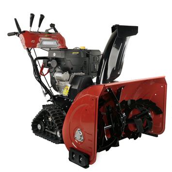 Снегоуборщик бензиновый DDE ST1387LET (двиг Loncin "SnowEngine" 13 л.с. захват 34'' 6 вперёд/2 назад гусеницы 11" элстарт LED фара)